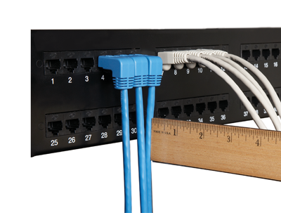 Gain up to 4" of valuable cabling space with SpaceGAIN